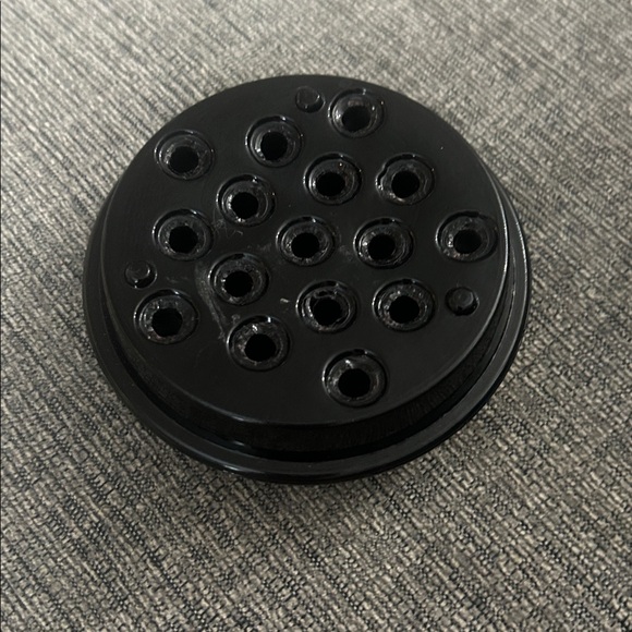 Vintage amethyst Glass Flower Frog | Round Floral Frog | Ikebana - Picture 2 of 3